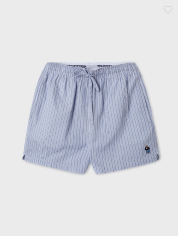 韓國 Who.A.U Steve Striped Cotton Shorts【WA160】