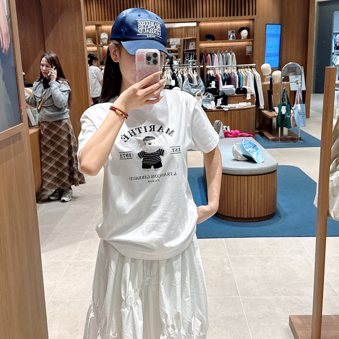 韓國 Marithe Francois Girbaud DOODLE BEAR IMAGE GRAPHIC TSHIRT【MF484】