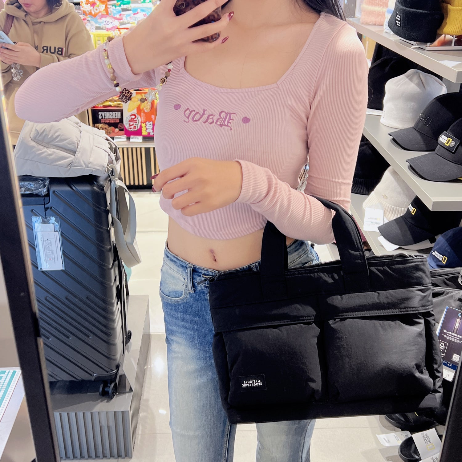 韓國 National Geographic Lightweight Wide Tote Bag【NG155】