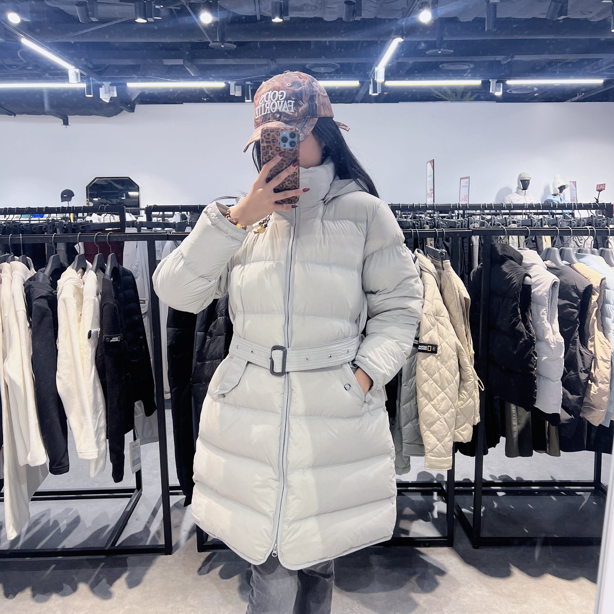 韓國 National Geographic Women's Egretta Long-Length Tube Goose Down Jumper (鵝絨)【NG061】