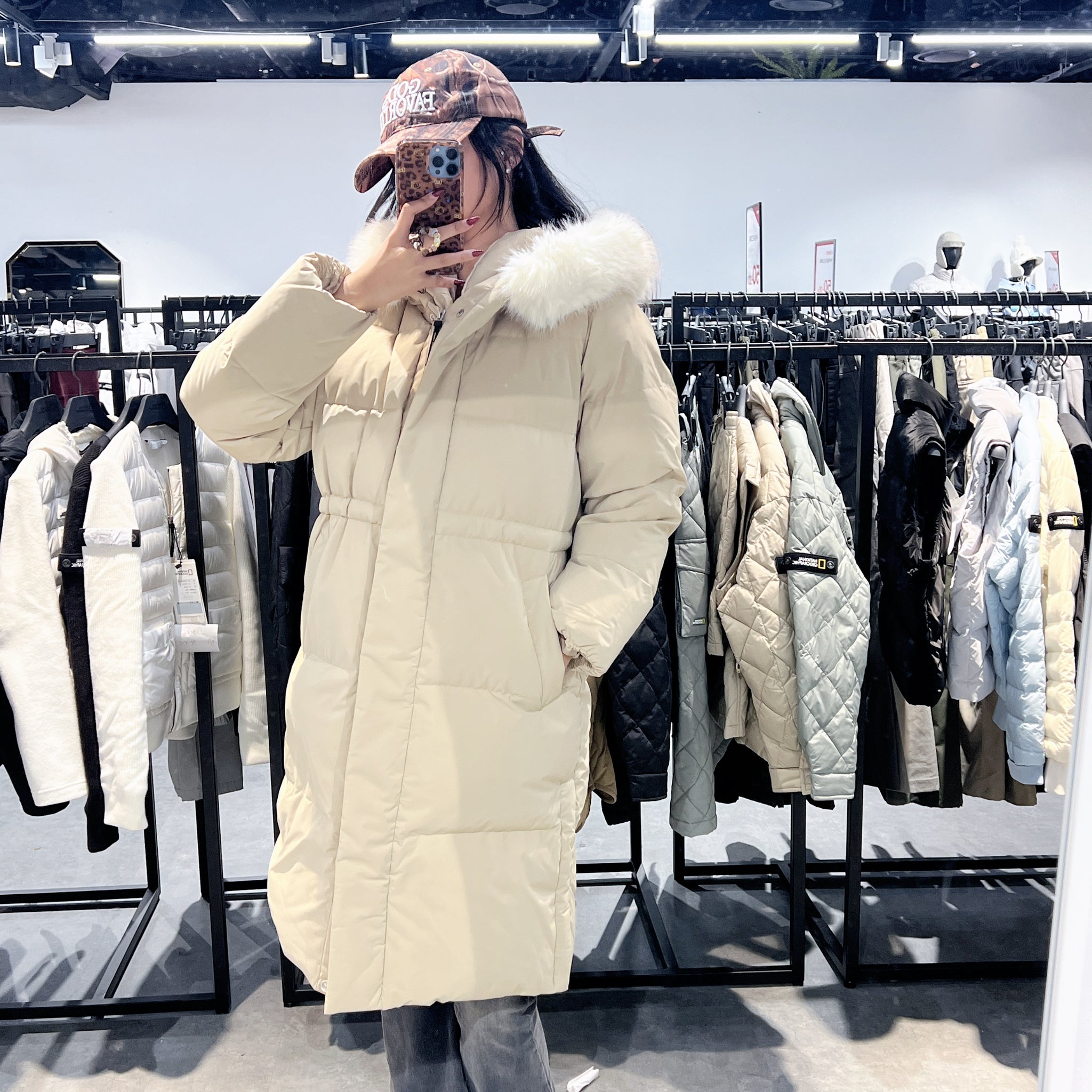 韓國 National Geographic Women's Egretta Long-Length Goose Down Jumper (鵝絨)【NG082】