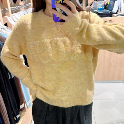 韓國 Satur Fleece Crew Neck Knit【SR176】