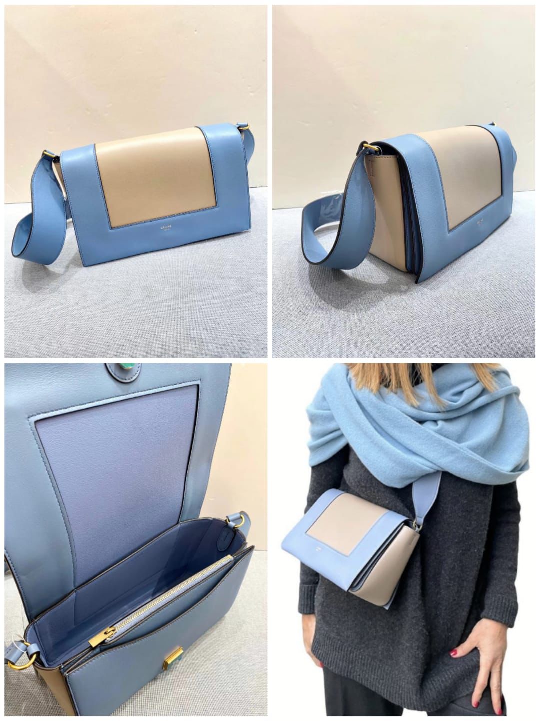 CelineFrame Medium Crossbody Bag 【YS29】  訂金$100 總售價 $10880