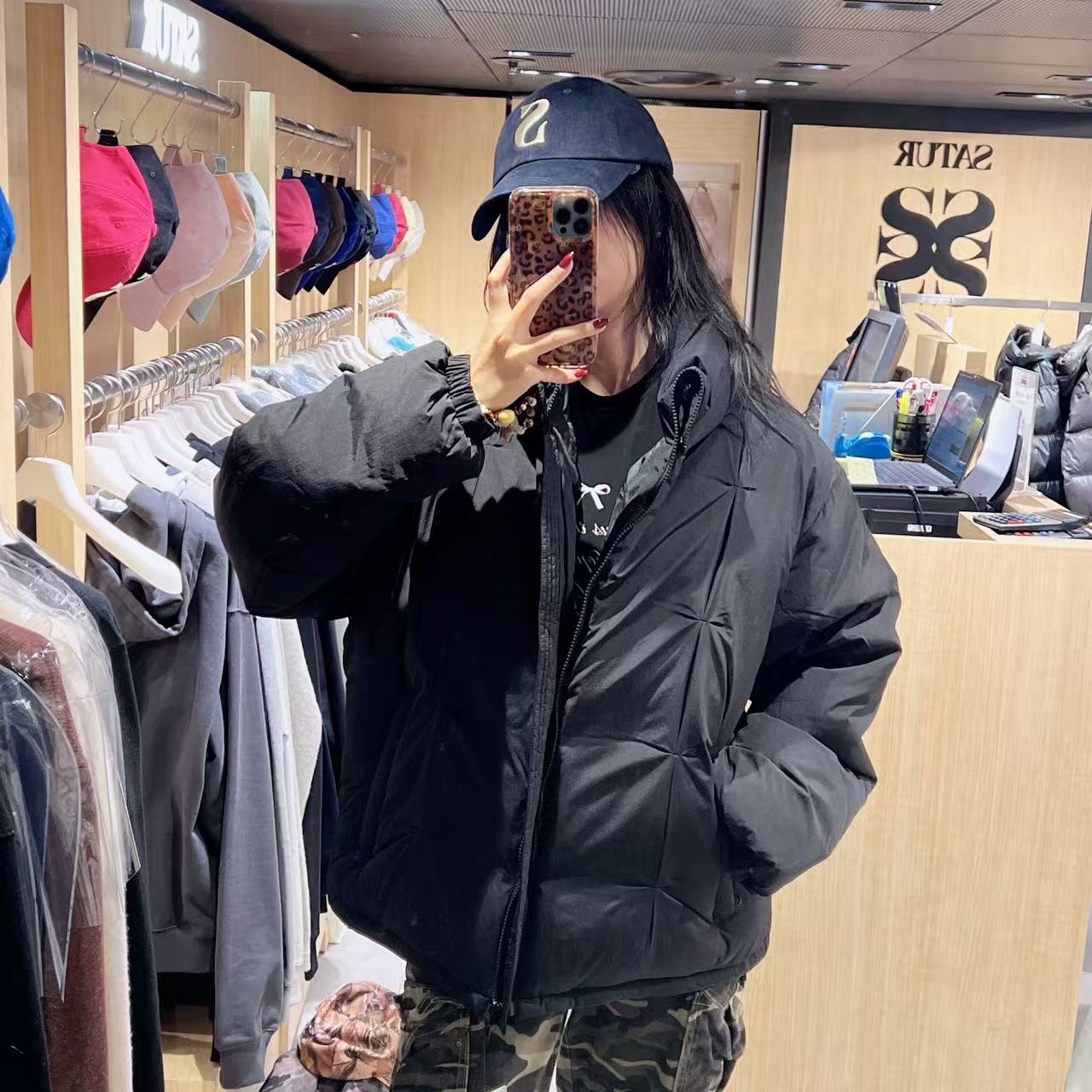 韓國 Satur Orta Nylon 2-Way Collar Duck Down Padding (鴨絨)【SR194】