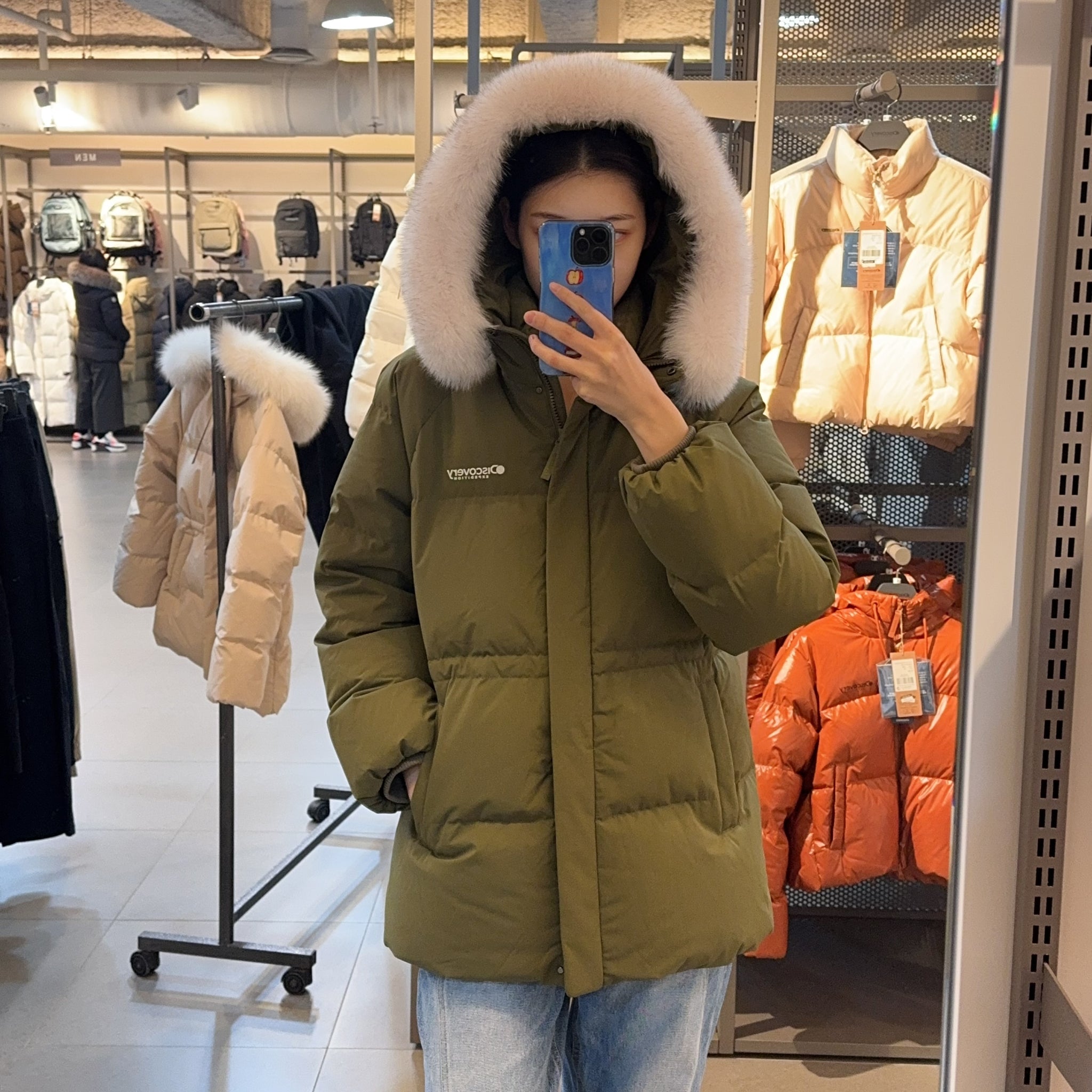 韓國 Discovery Women's Kelly Goose Down Mid-Padding (鵝絨)【DY183】