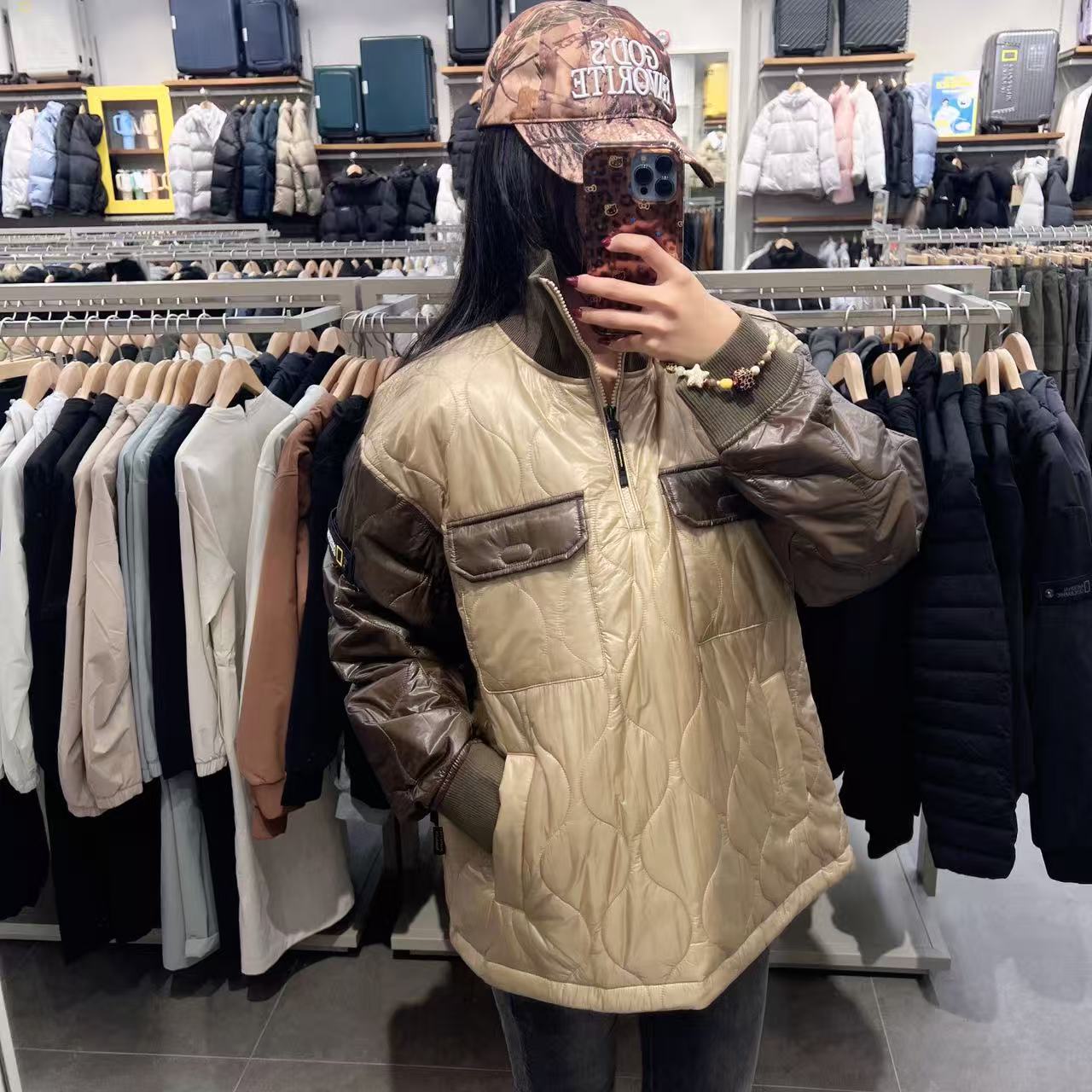 韓國 National Geographic NRN Lightweight Quilted Anorak【NG229】