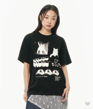 韓國 Video Jockey Hipster T-shirt【VJ029】