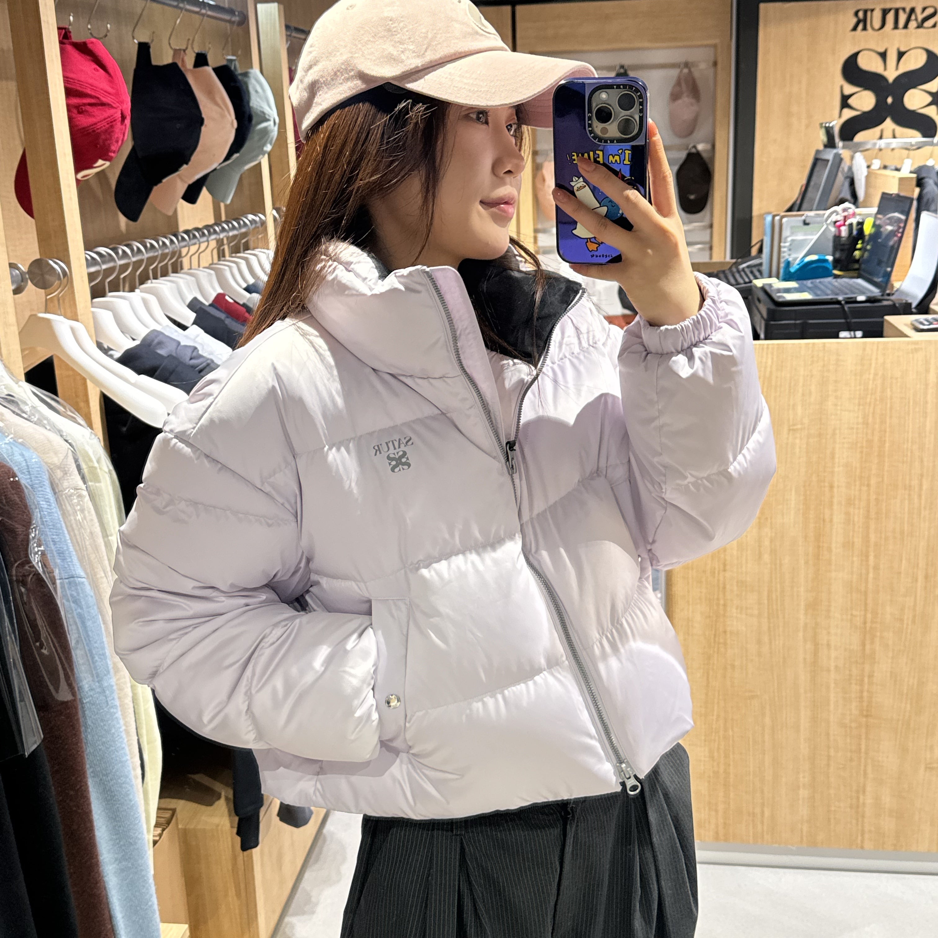 韓國 Satur Lauren Crop Duck Down Padding (鴨絨)【SR180】