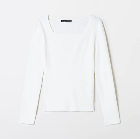 韓國 SPAO Square Neck Knit【SP204】