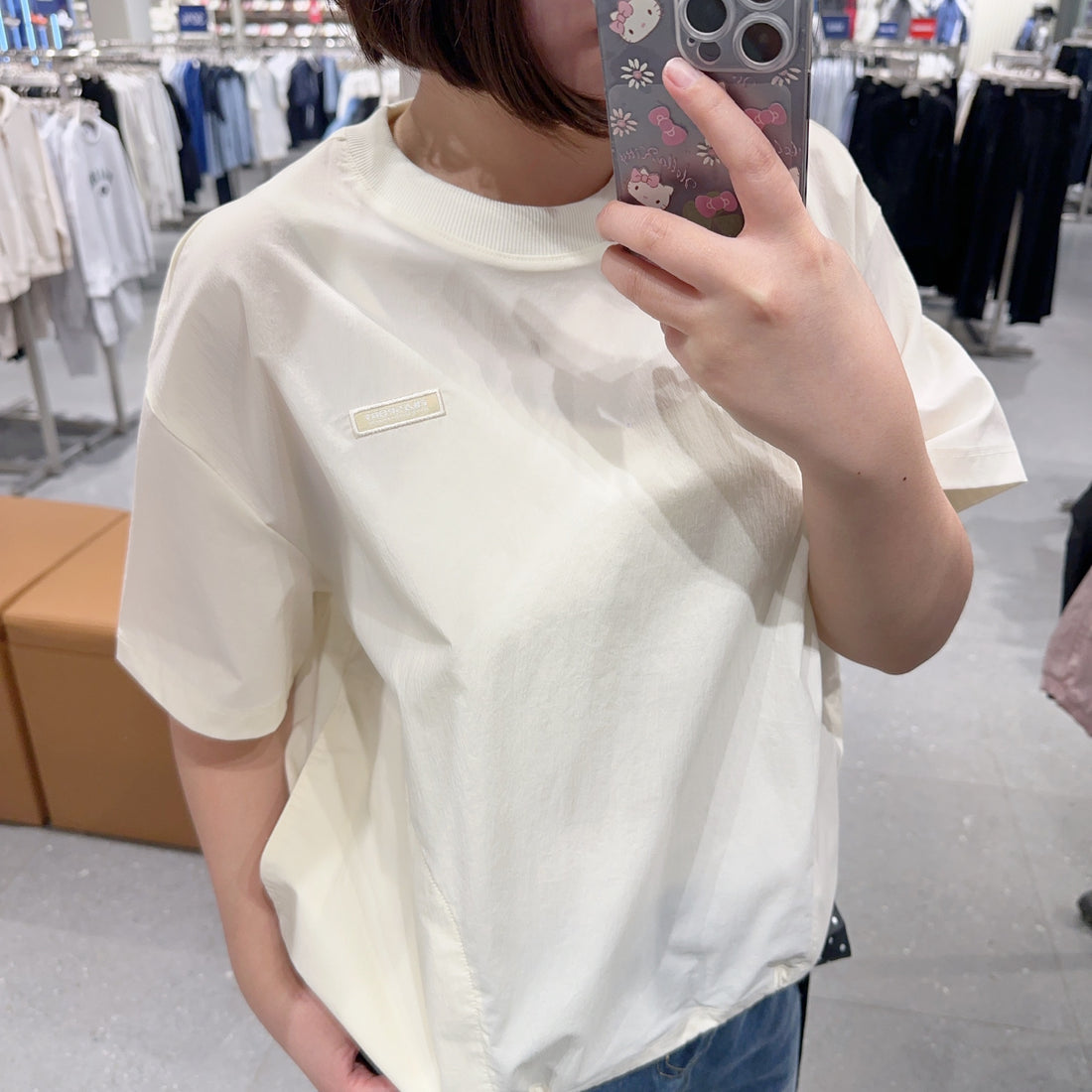 韓國 FILA Lightweight Stretch Woven Short Sleeve T-shirt【FA315】