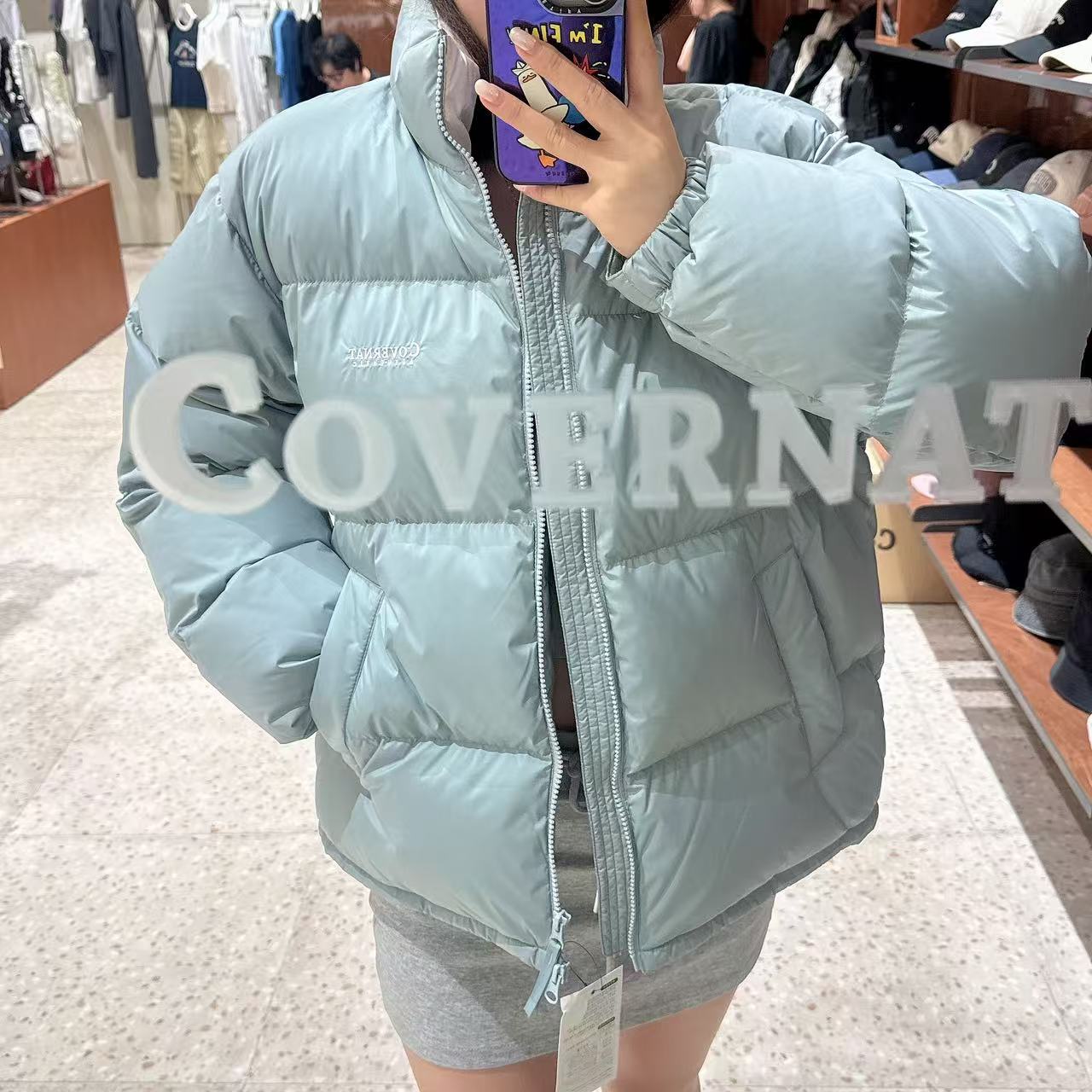 韓國 Covernat RDS Civic Origin Short Puffer鴨絨刺繡Logo【CO045】