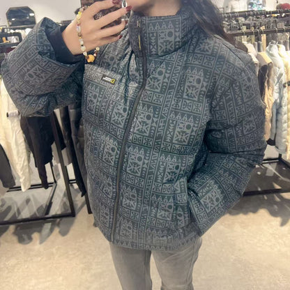 韓國 National Geographic Rayman Short-Length Pattern Duck Down Jumper (鴨絨)【NG056】