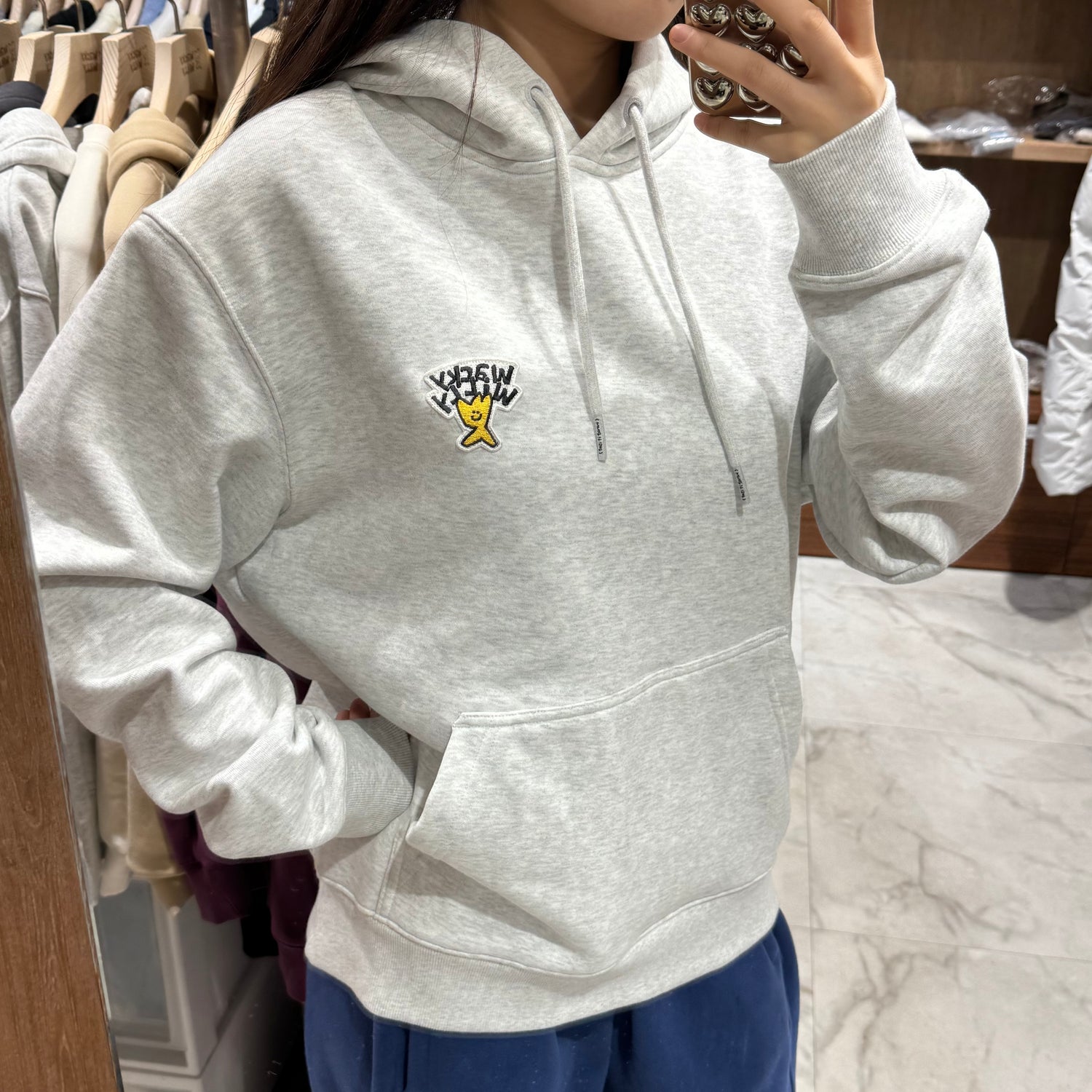 韓國 Wacky Willy Basic Logo Wappen Hoodie【WW056】 - STT Mall HK 靚太網購