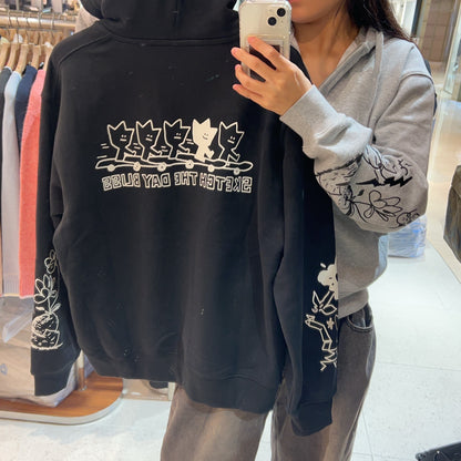 韓國 Wacky Willy Graffiti graphic hooded sweatshirt【WW029】