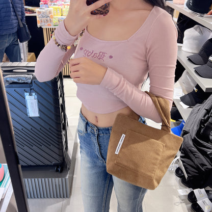 韓國 National Geographic Corduroy Mini Tote Bag【NG154】