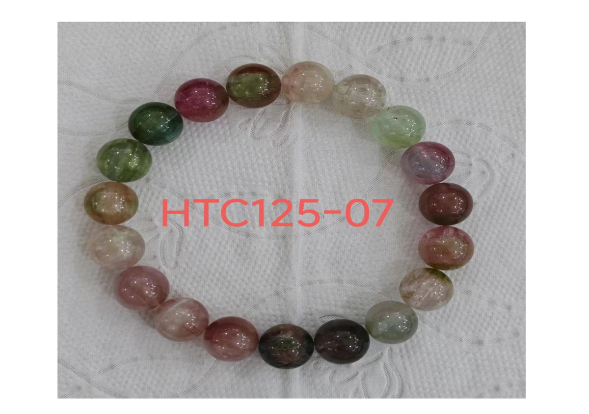 西瓜碧璽手串10mm+ (訂金$500，總售價為 $3,478)【SE757】