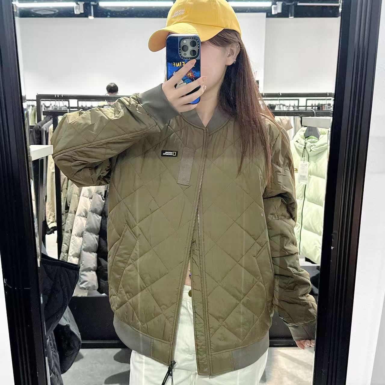 韓國 National Geographic Orix Baseball Neck Quilted Stadium Jumper【NG115】