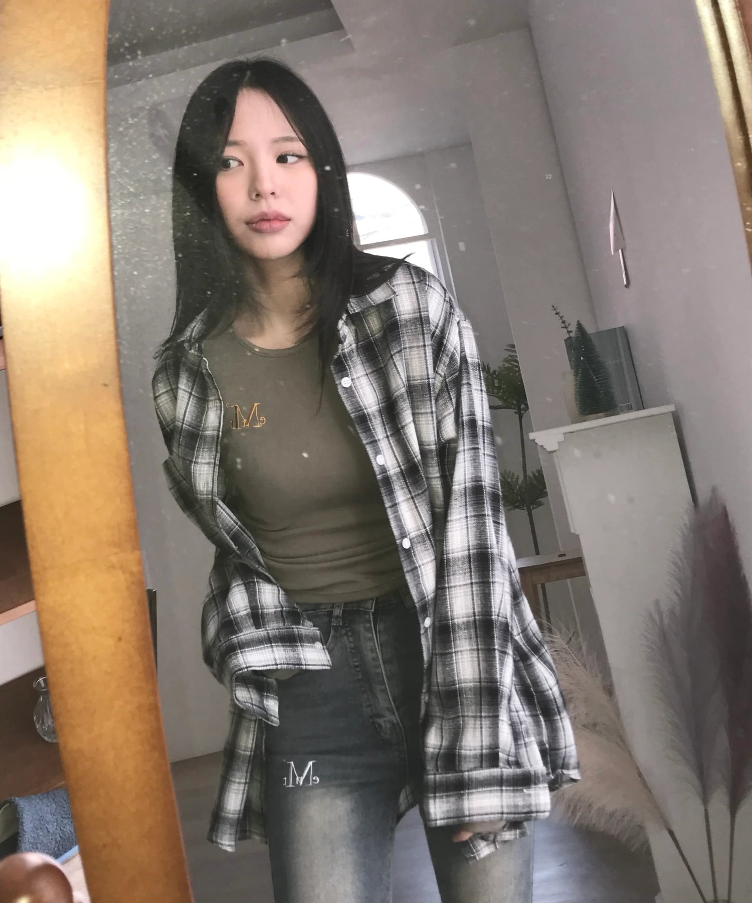 韓國 Mucent Konstanz Pocket Check Shirt【MU175】