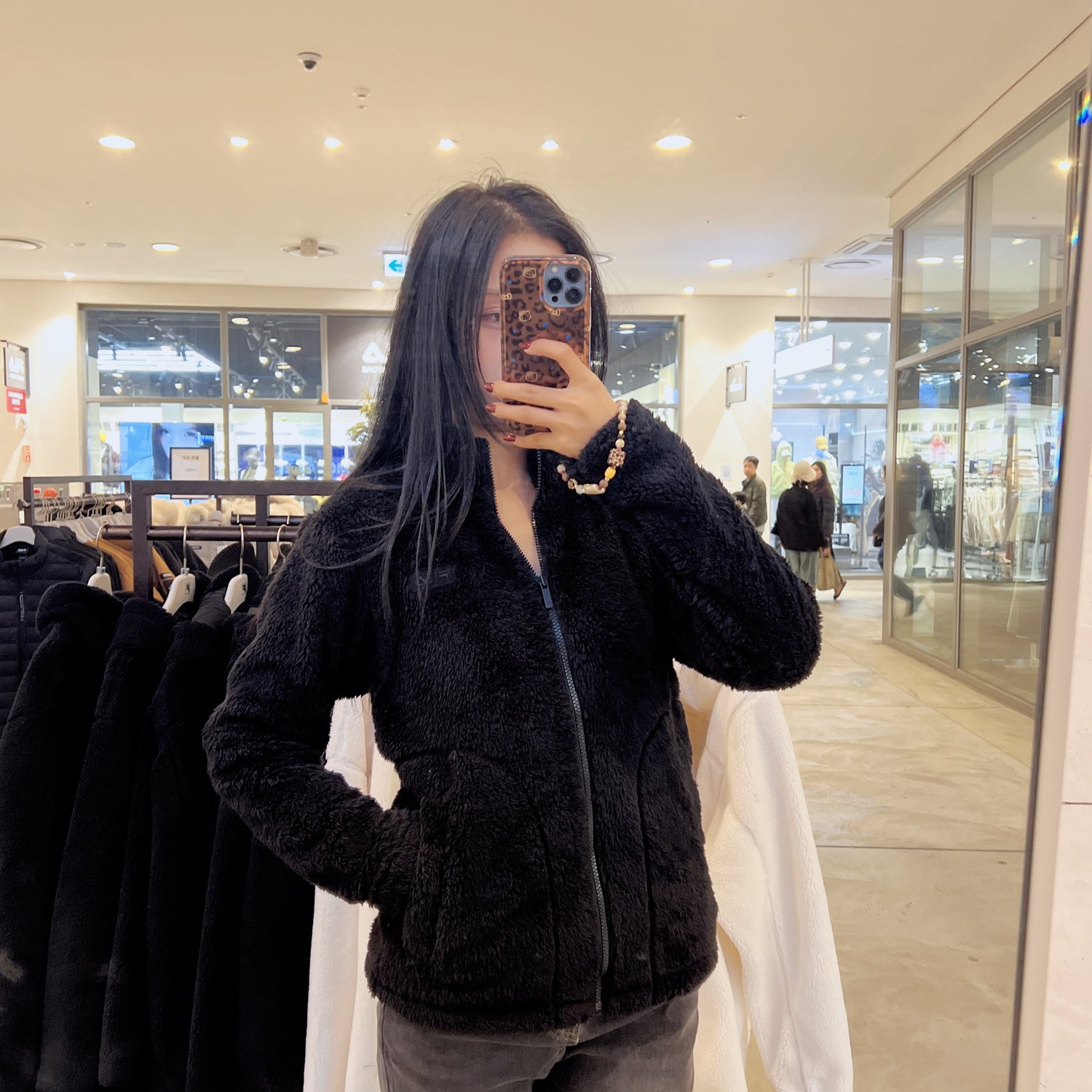 韓國 FILA Basic Silky Boa Fleece Jacket【FA121】