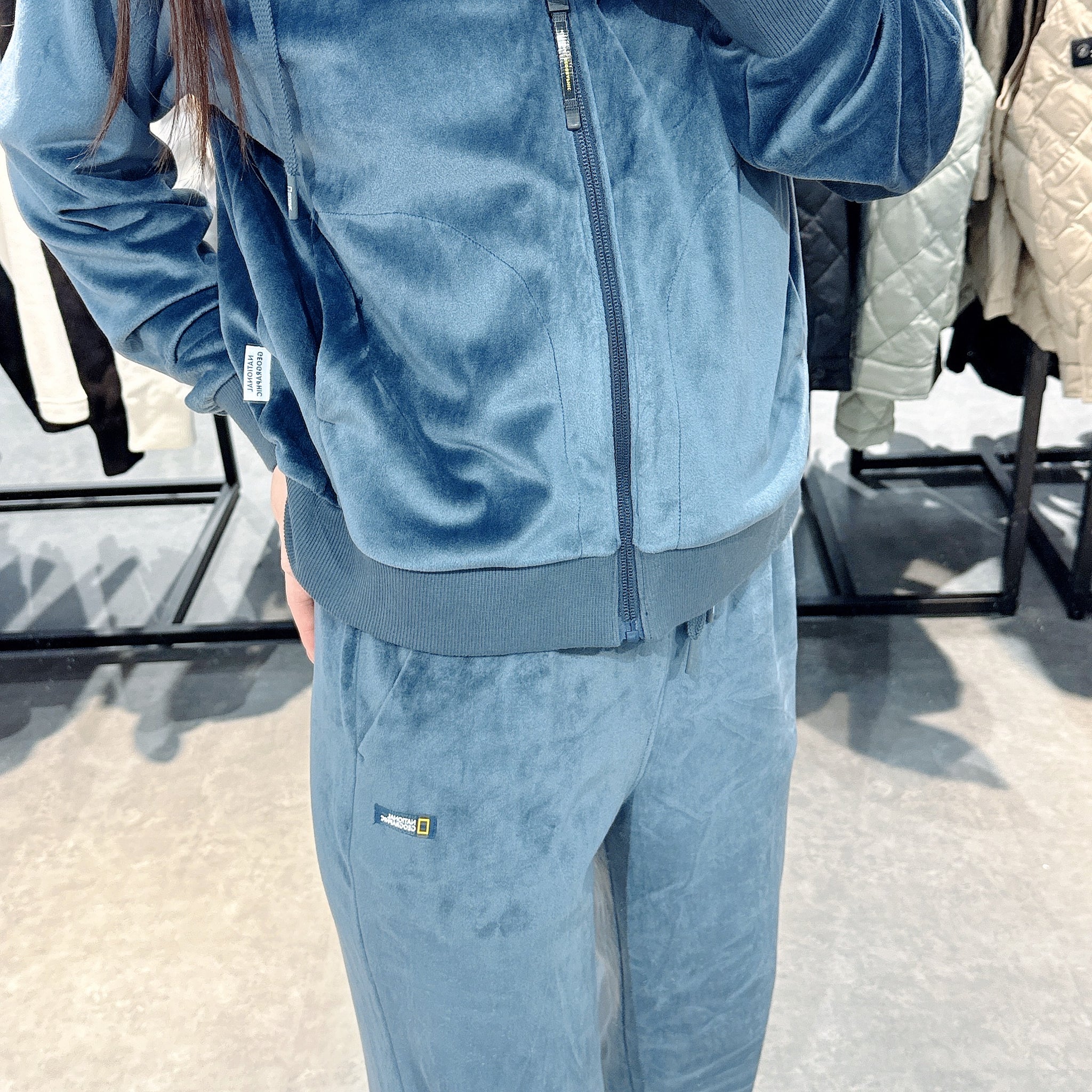 韓國 National Geographic Women's Beira Velvet Training Pants【NG118】