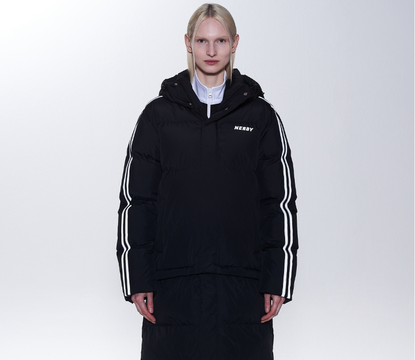 韓國 Nerdy DETACHABLE HEM LONG DOWN JACKET【NY198】