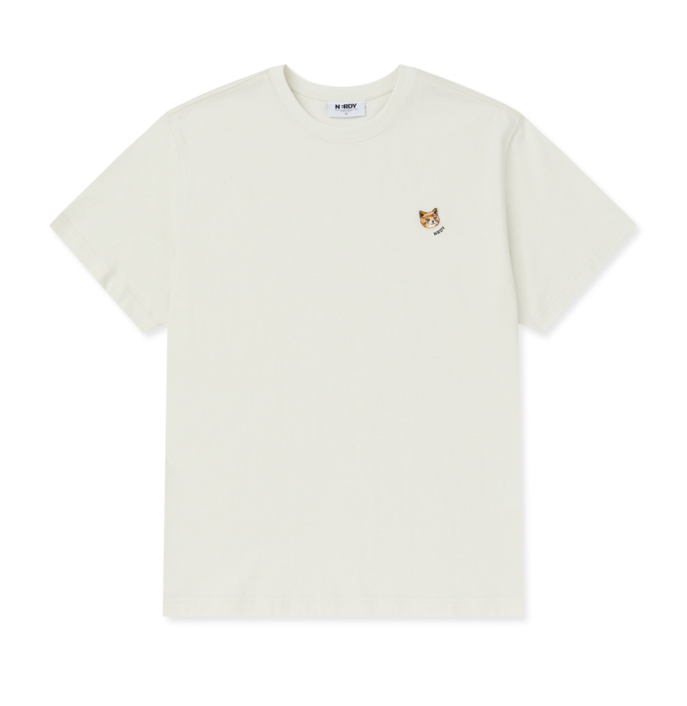 韓國 Nerdy Handsome Cat Wappen S/S T-Shirt【NY018】