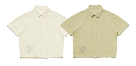韓國 Markm Women's Terry Set-Up Half Shirt【MA210】