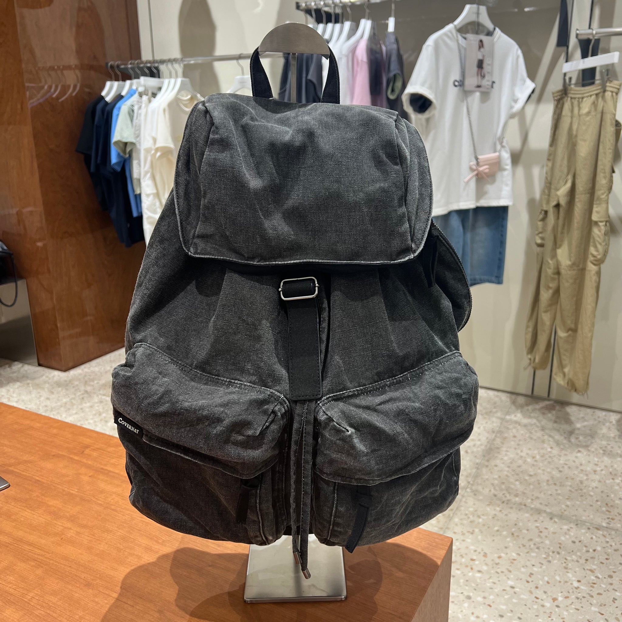 韓國 Covernat Washed Pocket Rucksack【CO033】