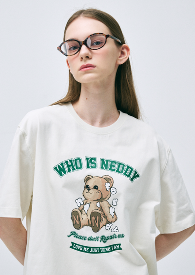 韓國 Nerdy Who Is Neddy S/S T-Shirt【NY032】