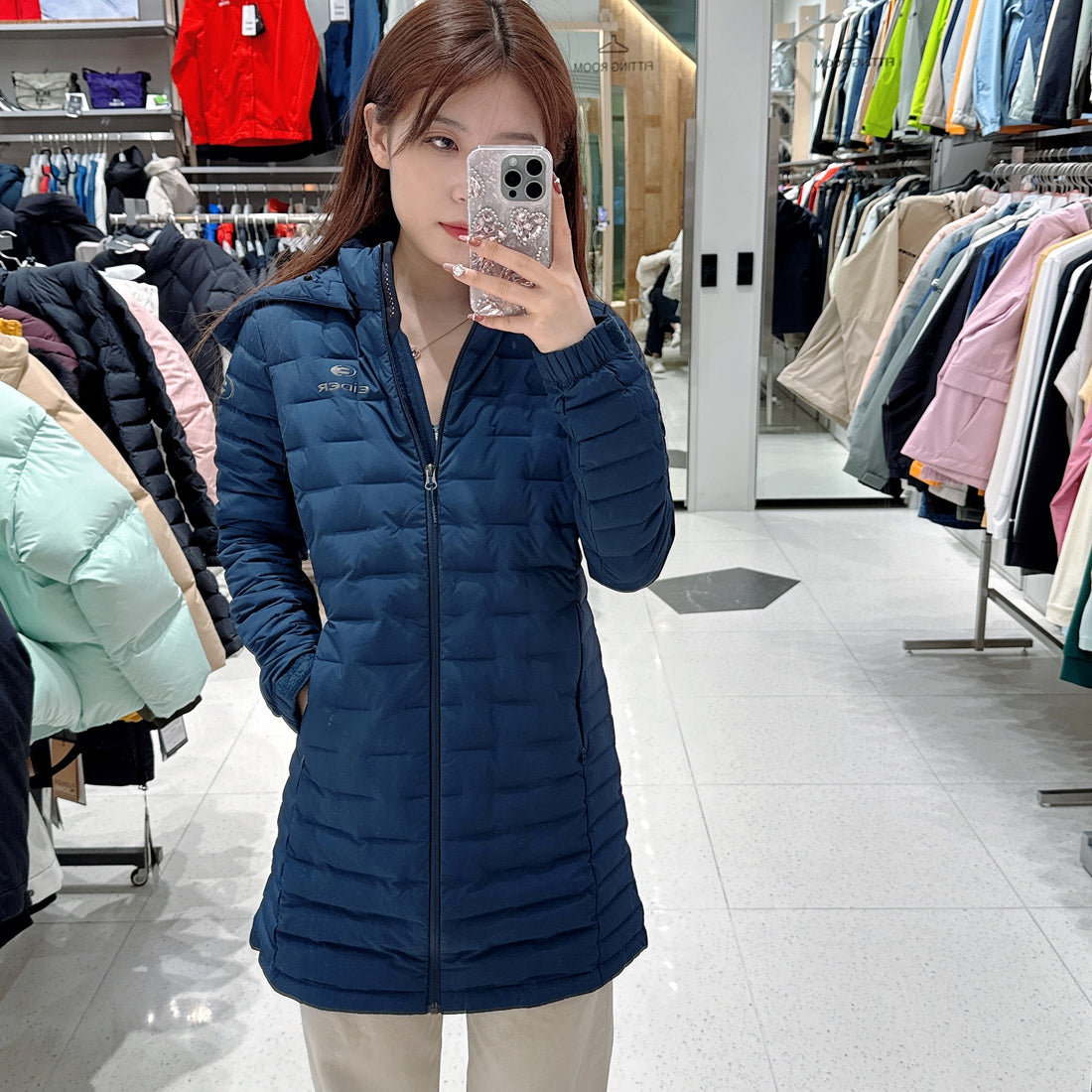 韓國 Eider Lua Lightweight Long Down Jacket【ER152】