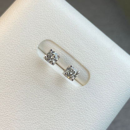 日本直送 精品牛頭方晶鑽石耳釘【JS375】