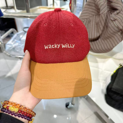 韓國 Wacky Willy Crown Brim Color Block Cap【WW108】