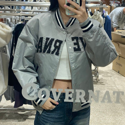 韓國 Covernat Arch Logo Satin Varsity【CO021】 - STT Mall HK 靚太網購