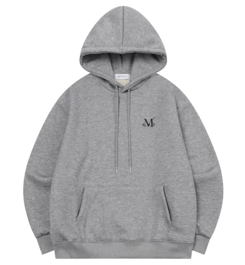 韓國 Mucent Unisex Signature Basic Logo Hoodie 【MU128】
