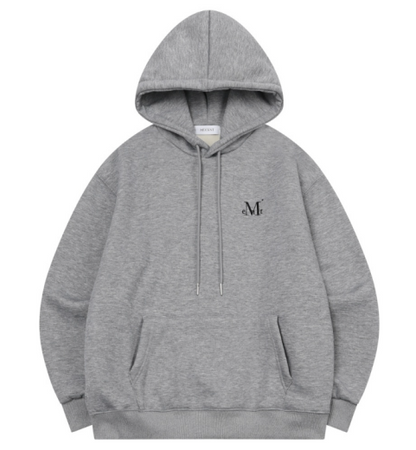 韓國 Mucent Unisex Signature Basic Logo Hoodie 【MU128】