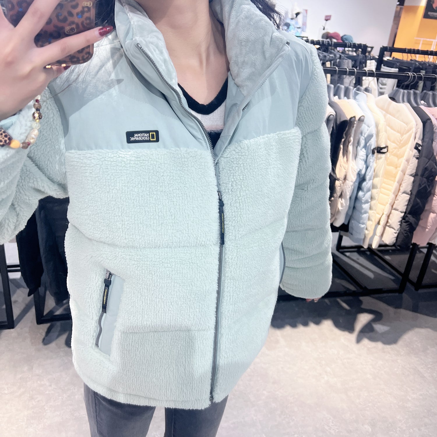 韓國 National Geographic Fleece Duck Down Jumper (鴨絨)【NG048】