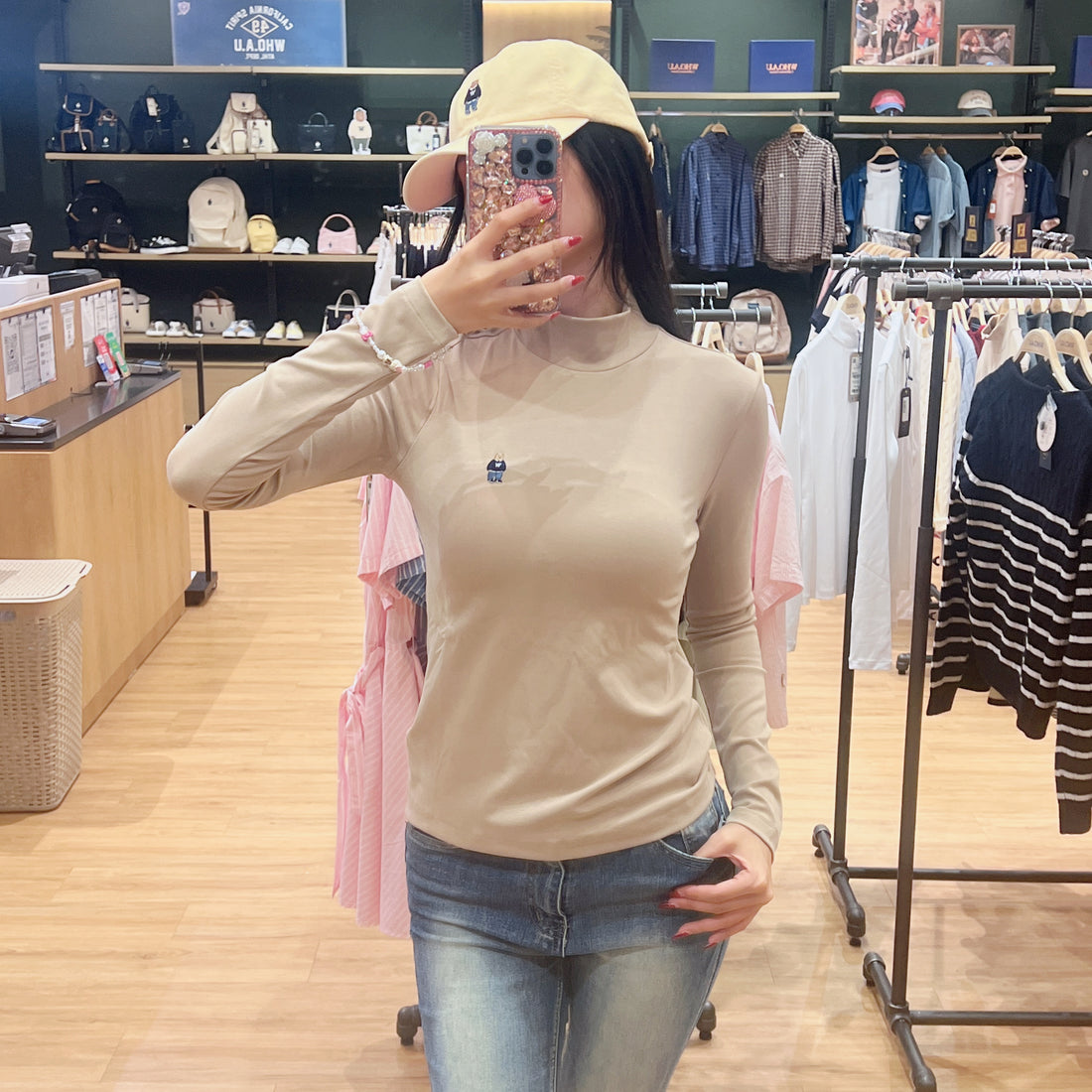 韓國 Who.A.U Steve Turtleneck T-Shirt【WA196】