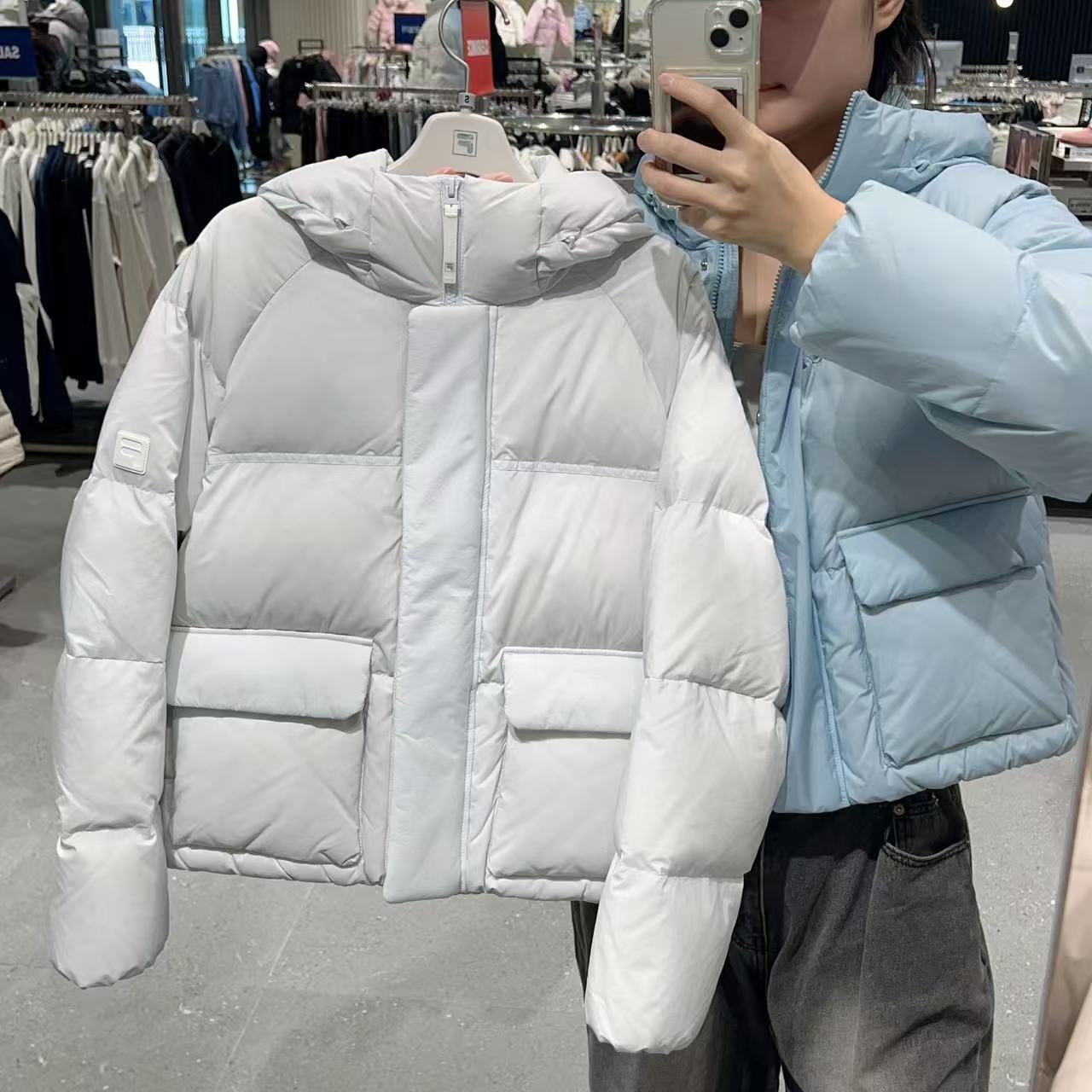 韓國 FILA Ripstop Pocket Hooded Down (鵝絨)【FA007】