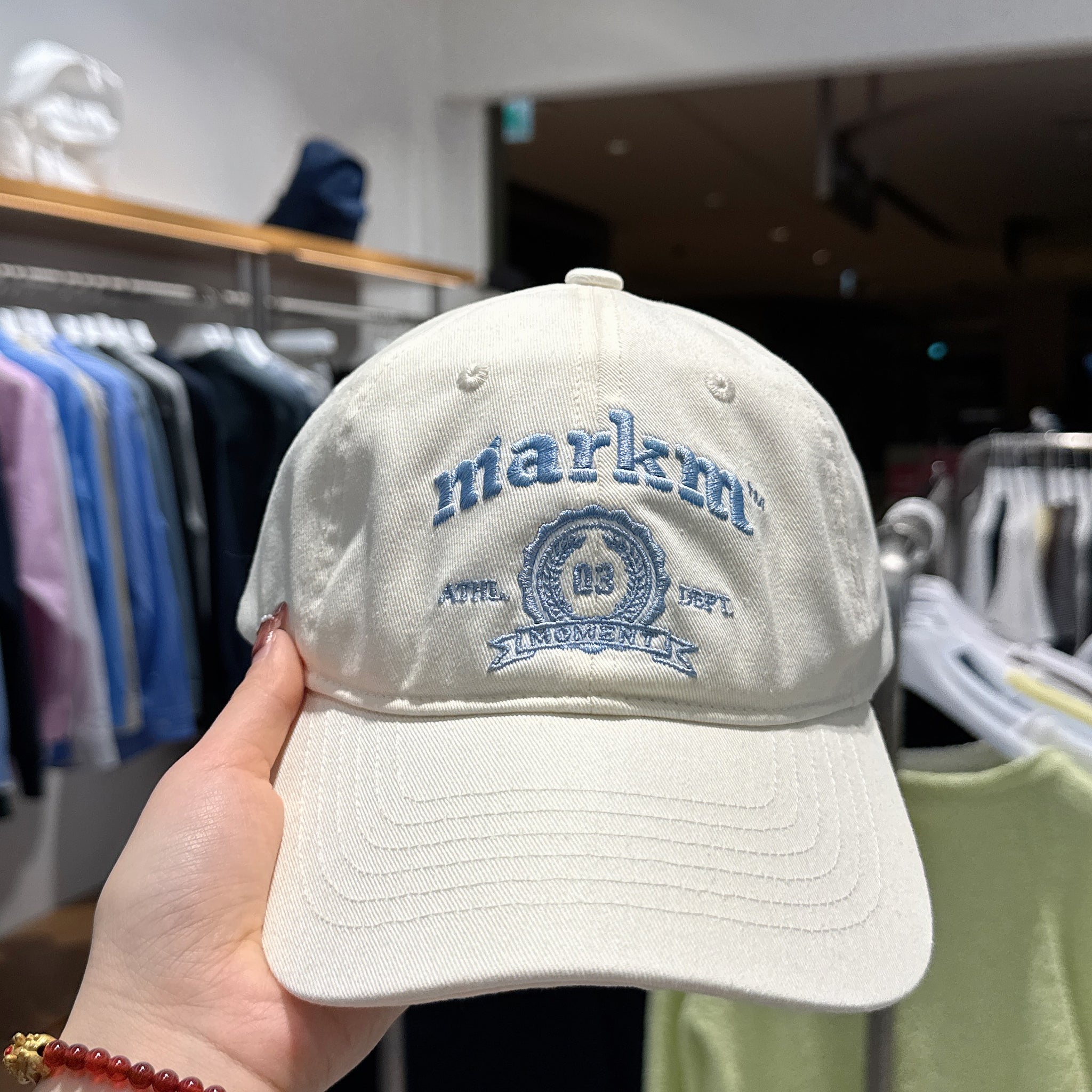 韓國 Markm COLLEGE LOGO BALL CAP【MA110】