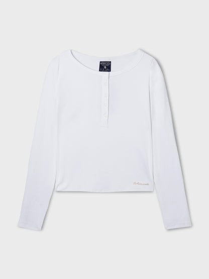 韓國 Who.A.U Ribbed Henry Neck T-shirt【WA220】