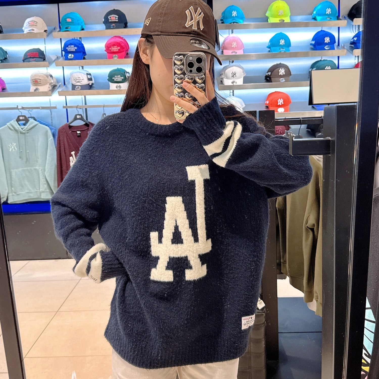 韓國 New Era NY/LA Logo SWEATSHIRT【NE069】