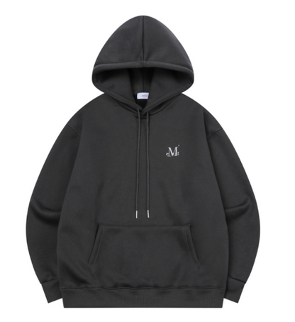 韓國 Mucent Unisex Signature Basic Logo Hoodie 【MU128】