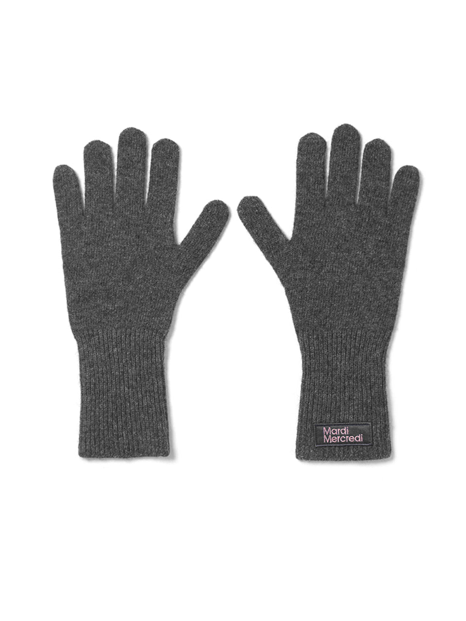 韓國 Mardi Mercredi Wool Glove Square Logo【MM218】