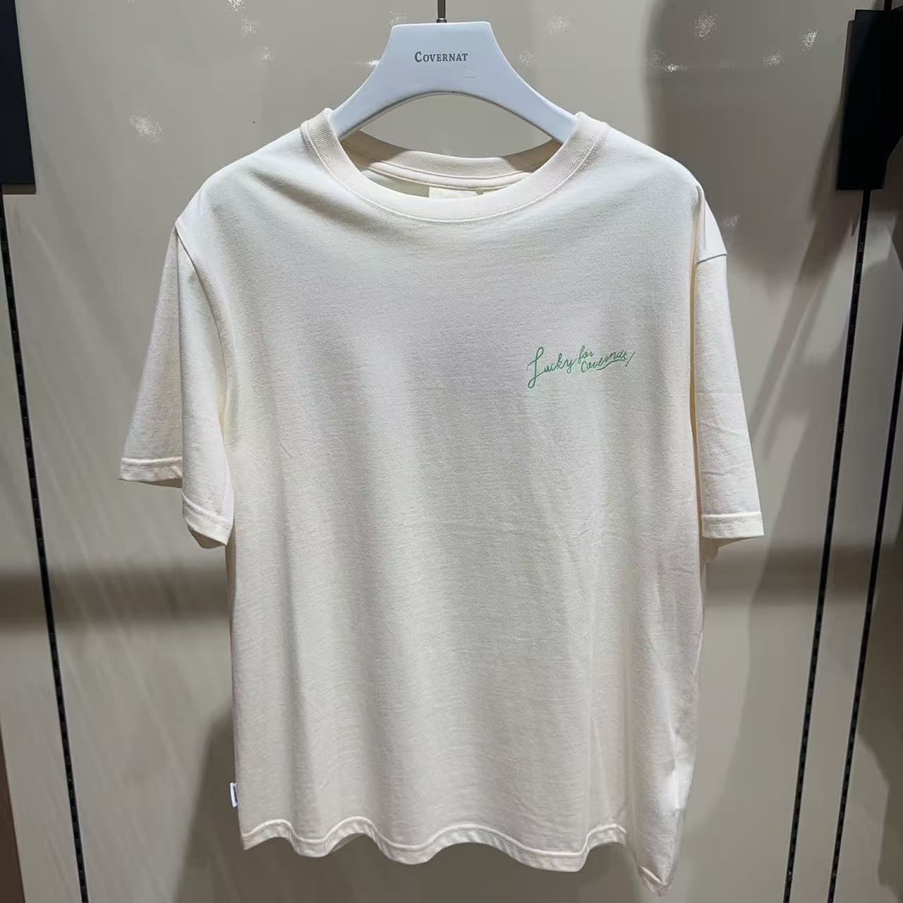韓國 Covernat Women's Semi-Overfit Cake T-Shirt【CO062】