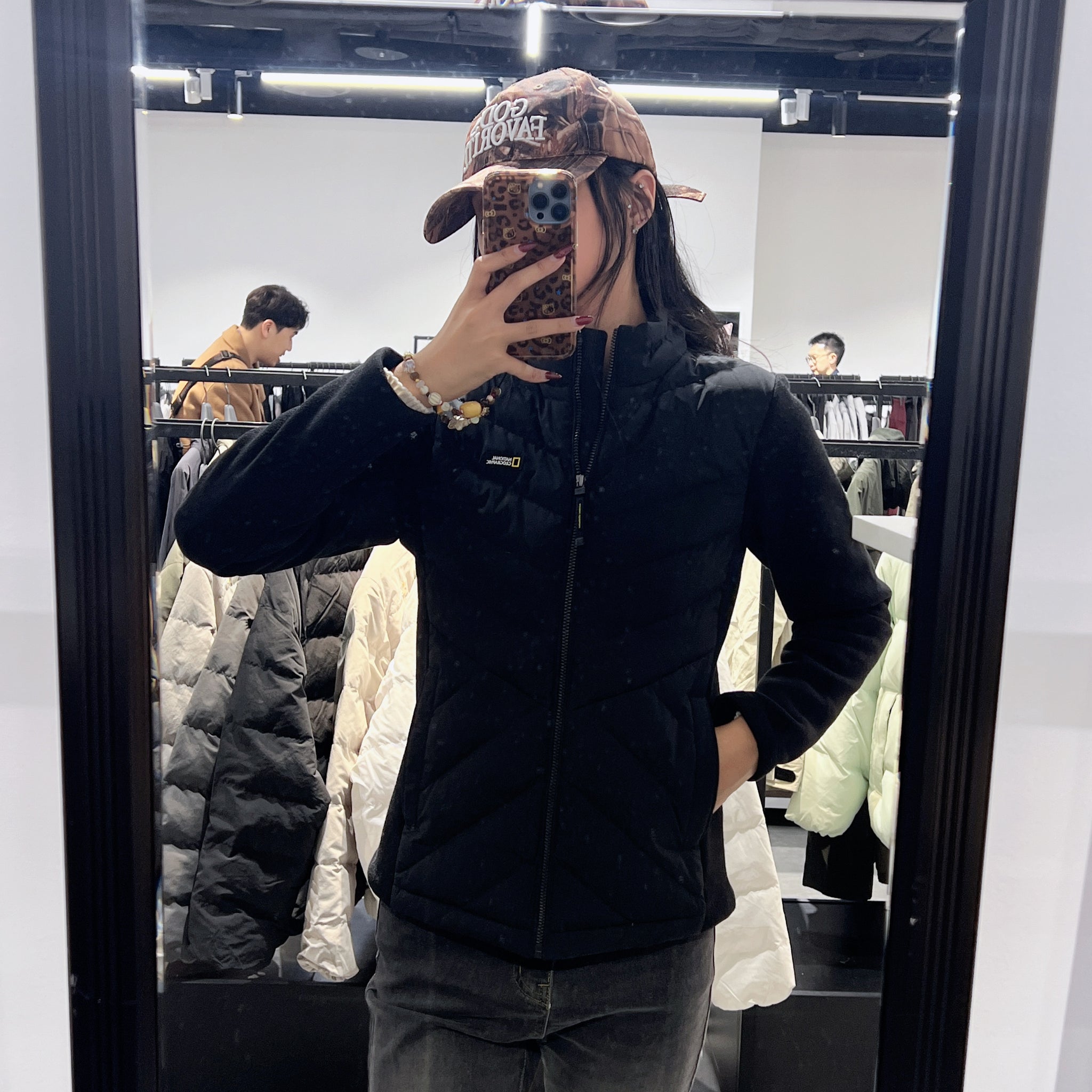 韓國 National Geographic Women's Montana KNIT&DOWN MIX F-ZIP (鵝絨)【NG077】