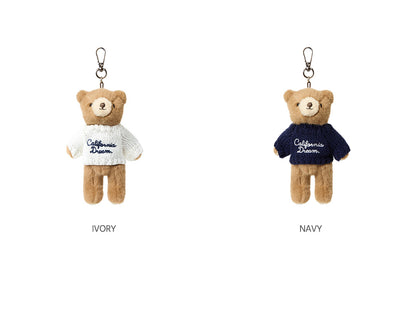 韓國 Who.A.U Steve Fluffy Bear Keyring【WA208】