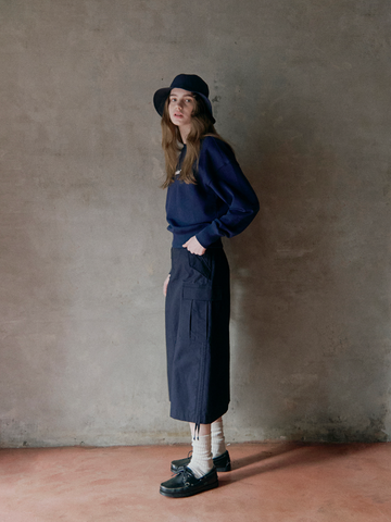 韓國 Markm Women's Ripstop Cargo Long Skirt【MA224】