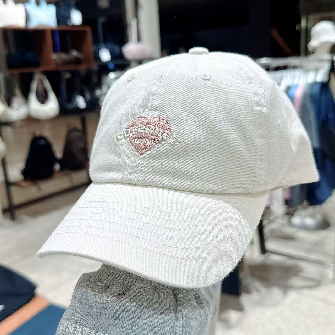 韓國 Covernat Cloverheart Cooper Logo Heart Ball Cap【CO084】