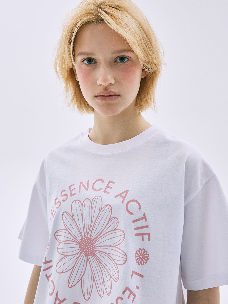 韓國 Mardi Mercredi Crop Tshirt Actif Emblem【MM233】