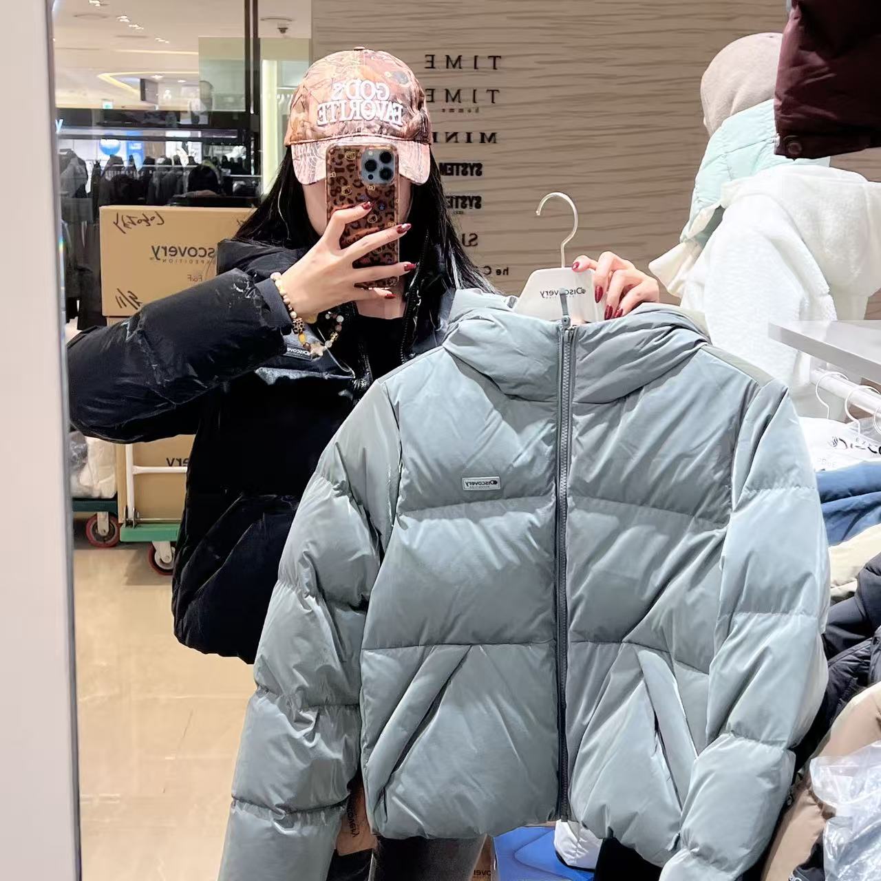 韓國 Discovery Women's New Olia Glow Down Short Padding【DY073】